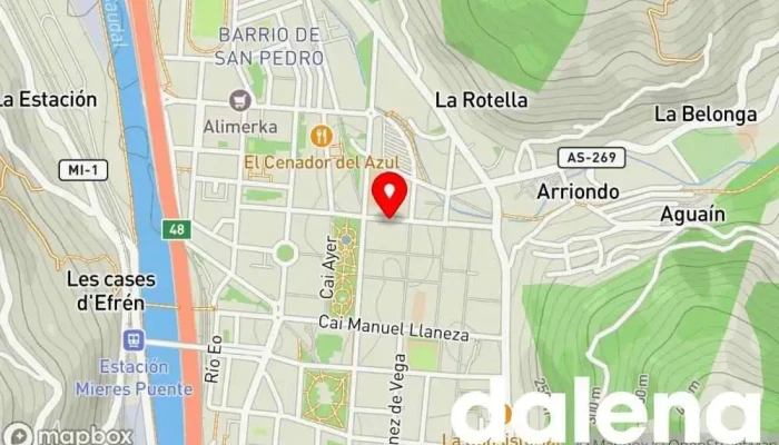 mapa de masymas supermercados Supermercado en Mieres