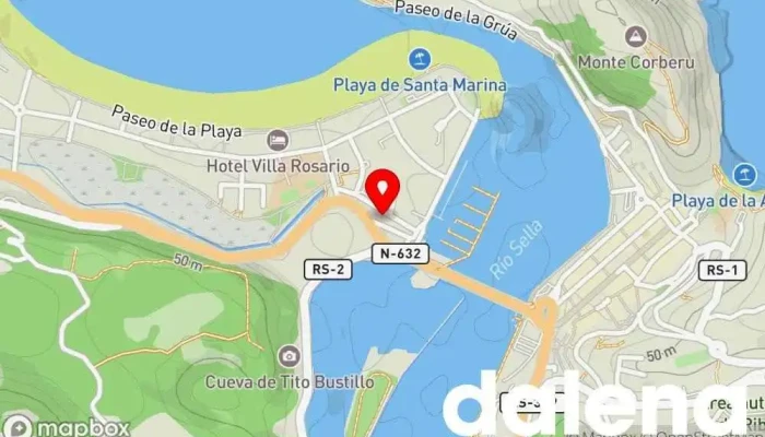 mapa de Mercado Atlántico Tienda general en Ribadesella