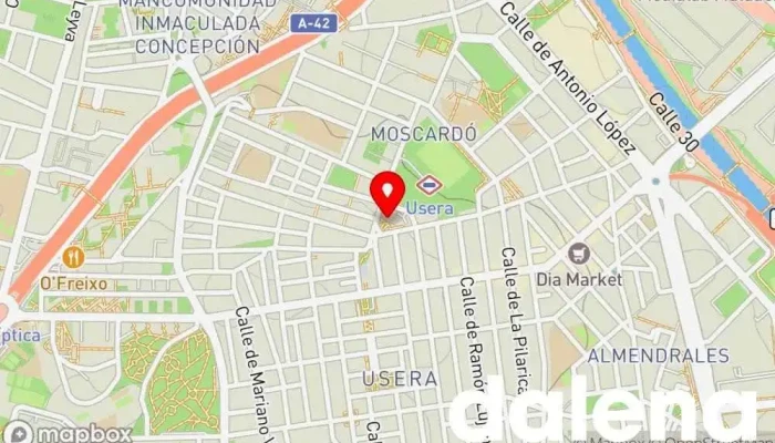 mapa de Mercado de Usera Mercado en Madrid