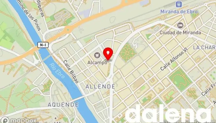 mapa de Mercadona Supermercado en Miranda de Ebro