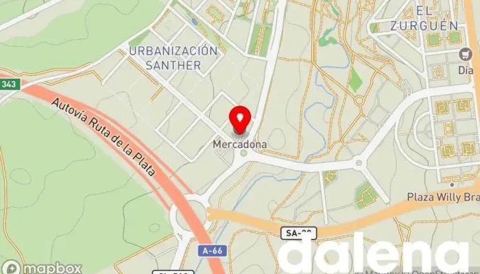mapa de Mercadona Supermercado en Salamanca