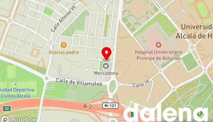 mapa de Mercadona Supermercado en Alcalá de Henares