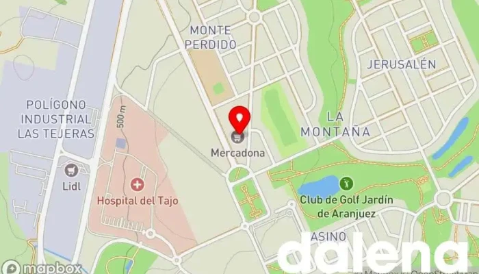 mapa de Mercadona Supermercado en Aranjuez
