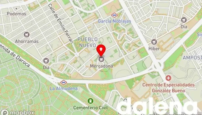 mapa de Mercadona Supermercado en Madrid