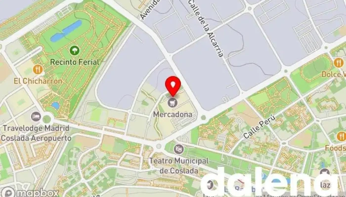 mapa de Mercadona Supermercado en Coslada
