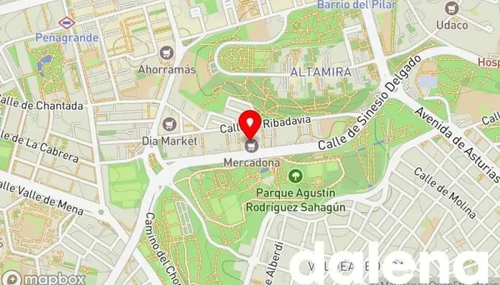 mapa de Mercadona Supermercado en Madrid