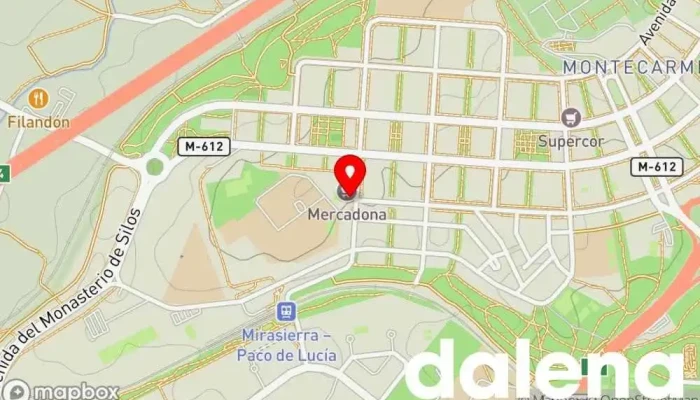 mapa de Mercadona Supermercado en Madrid