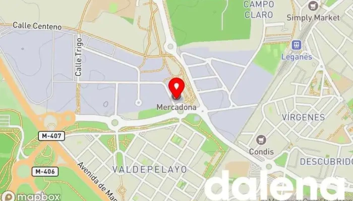 mapa de Mercadona Supermercado en Leganés