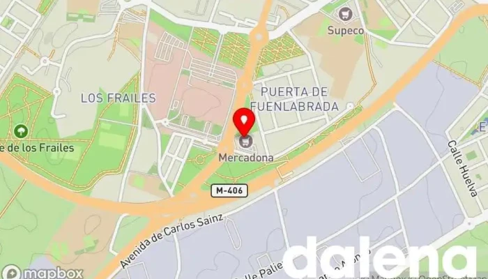 mapa de Mercadona Supermercado en Leganés