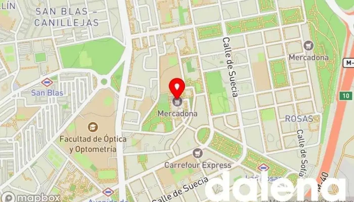 mapa de Mercadona Supermercado en Madrid