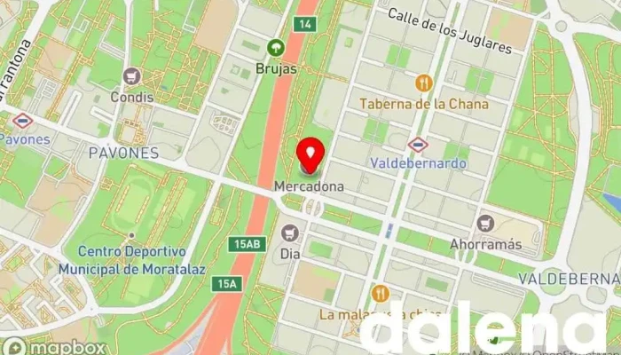mapa de Mercadona Supermercado en Madrid