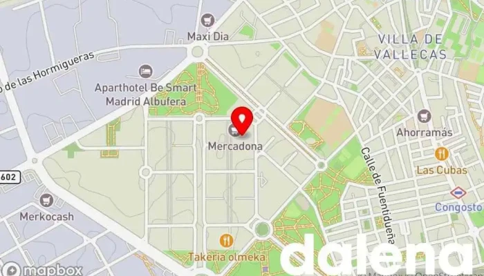 mapa de Mercadona Supermercado en Madrid