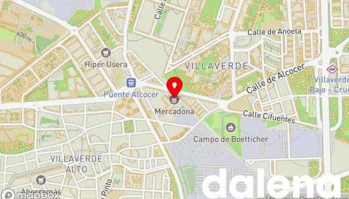 mapa de Mercadona Supermercado en Madrid