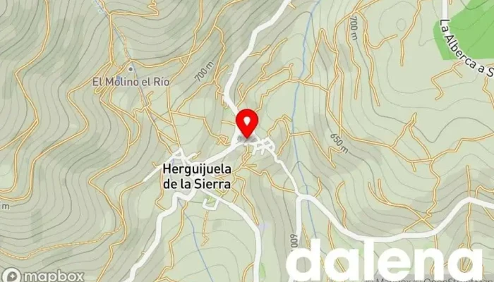 mapa de Mermeladas La Juana Tienda de alimentación en Herguijuela de la Sierra
