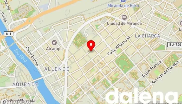 mapa de Mini Mercado Hipermercado en Miranda de Ebro