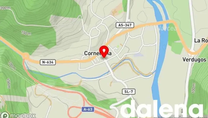 mapa de minymas tiendas Supermercado en Cornellana