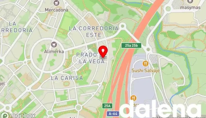 mapa de minymas tiendas Supermercado en Oviedo