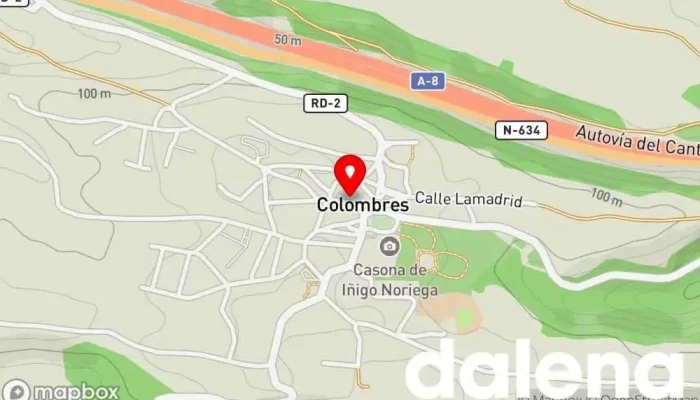 mapa de minymas tiendas Supermercado en Colombres