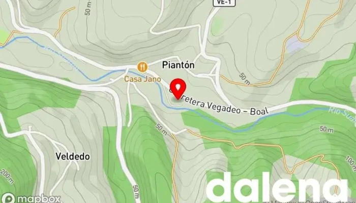 mapa de minymas tiendas Supermercado en Vegadeo