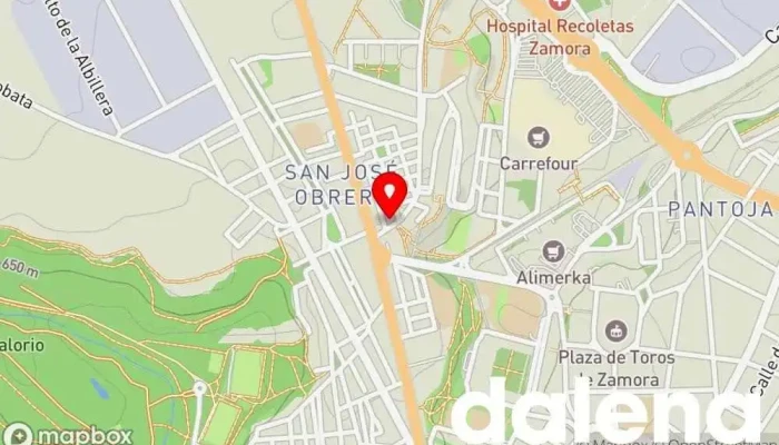 mapa de minymas tiendas Supermercado en Zamora