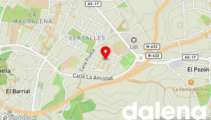 mapa de minymas tiendas versalles Supermercado en Avilés