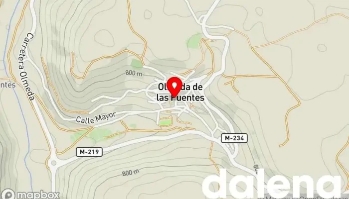 mapa de Olmeraki Panadería, Pastelería, Tienda de productos de chocolate, Tienda de donuts, Restaurante de comida sin gluten, Heladería, Restaurante de pancakes, Restaurante de cocina española en Olmeda de las Fuentes