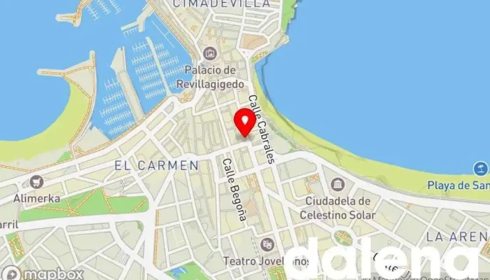 mapa de Opencor Supermercado, Panadería, Tienda de alimentación, Tienda de regalos en Gijón