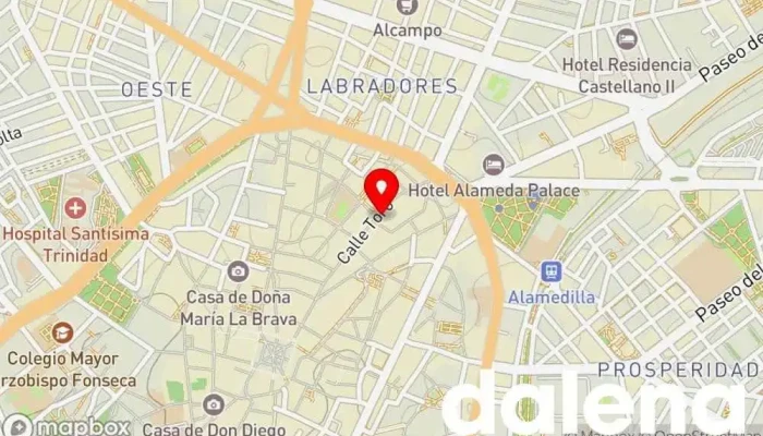 mapa de PACOMARTINEZ - C/ TORO Tienda de equipaje, Tienda de bolsos en Salamanca