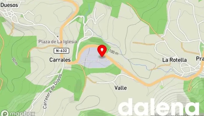 mapa de Panadería Alvapán Panadería en Caravia