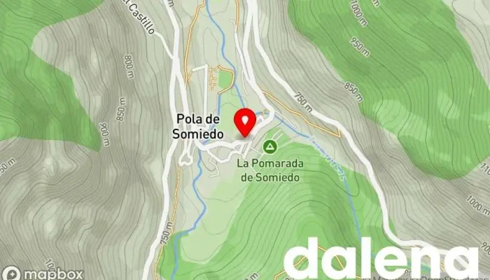 mapa de Panaderia Repostería Cano Panadería en Pola de Somiedo