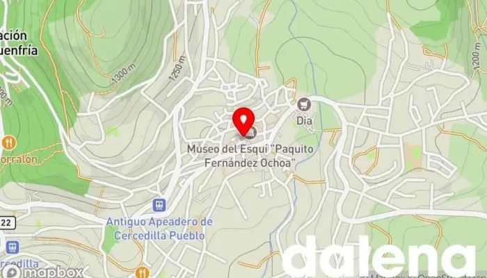 mapa de Panjua Tienda de alimentación en Cercedilla