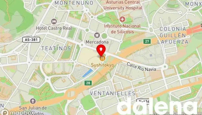 mapa de Pepco Tienda de ropa, Tienda de artículos para bebés, Juguetería en Oviedo
