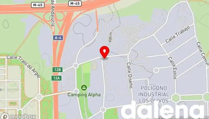 mapa de Plataforma Logística DIA Getafe Almacén, Servicio de logística en Getafe