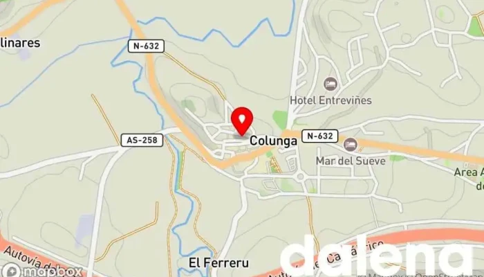 mapa de Plaza de Abastos de Colunga Tienda de alimentación en Colunga