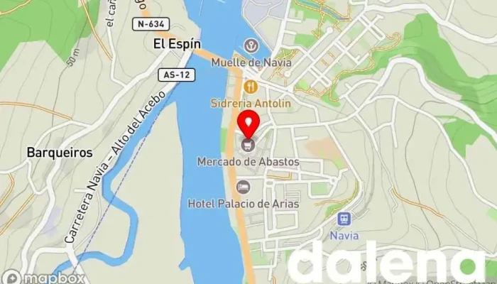 mapa de Plaza de Abastos Mercado en Navia