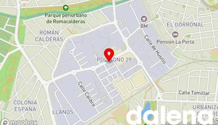 mapa de Polígono P-29 Asociación u organización, Supermercado industrial en Collado Villalba