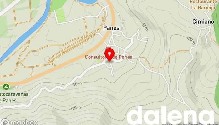 mapa de QUESOS MONJE Fábrica, Tienda de productos lácteos en Panes