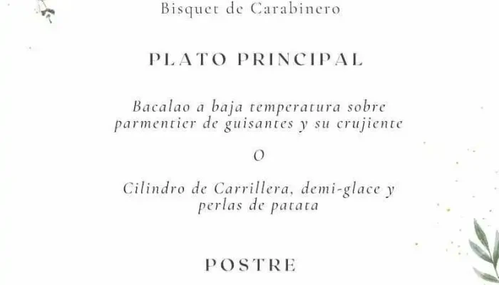 Restaurante Entre Maquinas By La Fabrica Del Canal Carta - Abarca de Campos
