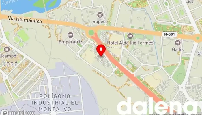 mapa de RKS CC EL TORMES Zapatería en Salamanca