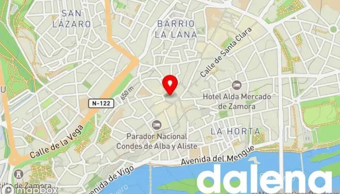 mapa de Samsyn Tienda de alimentación en Zamora