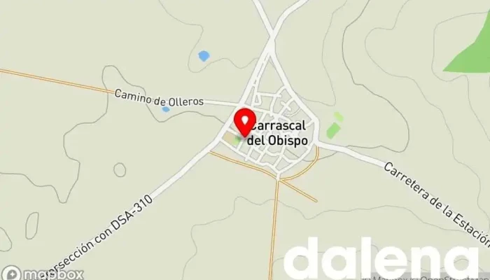 mapa de Santiago Supermercado en Carrascal del Obispo