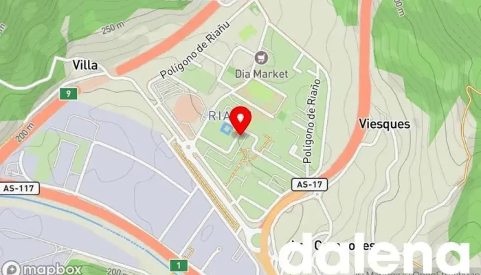 mapa de SPAR Riaño Tienda de alimentación, Supermercado en Langreo