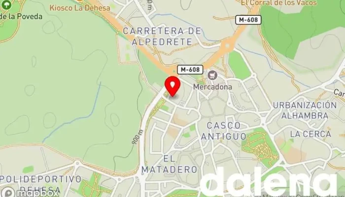 mapa de Supercor Exprés Supermercado, Panadería, Carnicería, Tienda de alimentación, Pescadería, Frutería, Perfumería en Collado Villalba