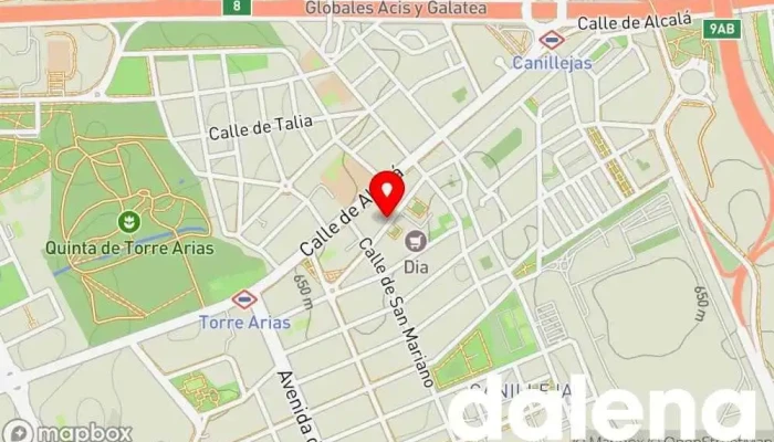 mapa de Supermercado Ahorramas Supermercado, Comercio en Madrid