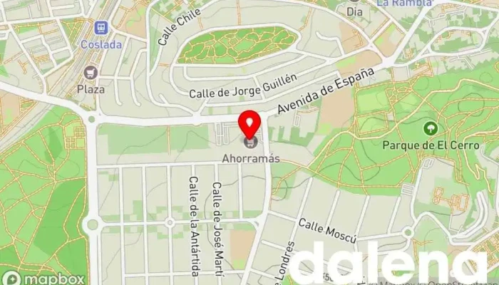 mapa de Supermercado Ahorramas Supermercado, Comercio en Coslada
