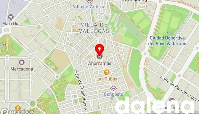 mapa de Supermercado Ahorramas Supermercado, Comercio en Madrid