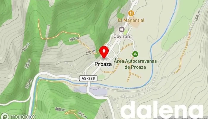 mapa de Supermercado Casa Arguelles Panadería, Frutería, Tienda de alimentación en Proaza