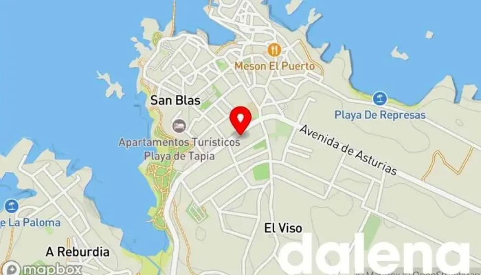 mapa de Supermercado Claudio Express Supermercado en Tapia de Casariego