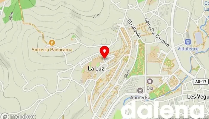 mapa de Supermercado Covirán La Luz Supermercado en Avilés