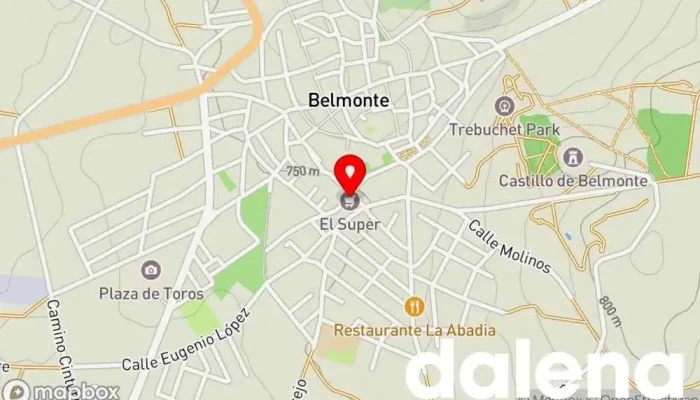 mapa de Supermercado El Super Supermercado en Belmonte